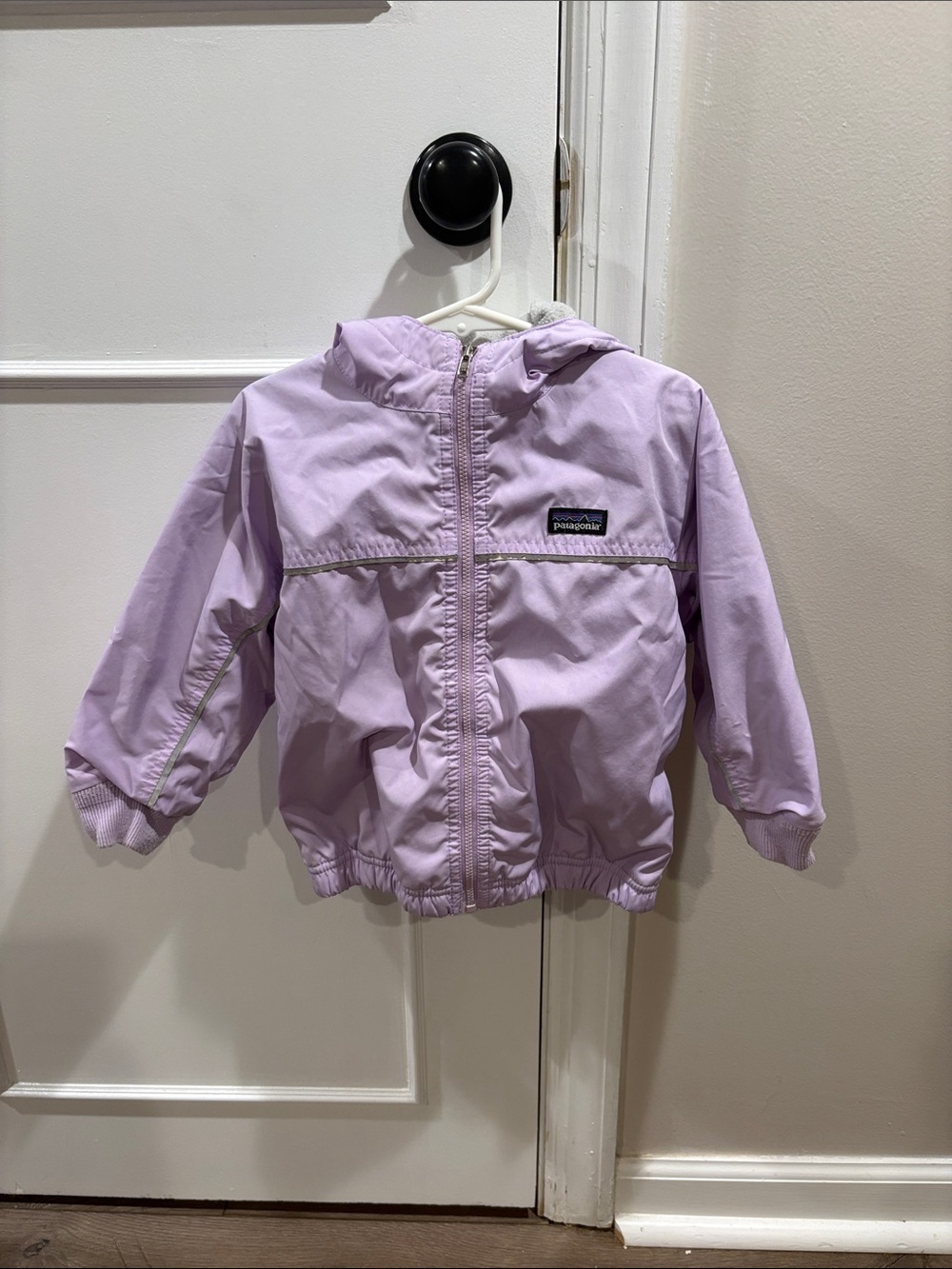 Patagonia Kids Lavender Hooded Rain Jacket